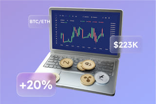 Visual representation of artificial intelligence-driven algorithmic trading technology on CryptoLase